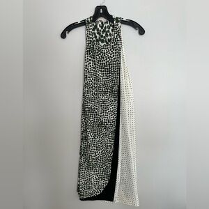 Stella McCartney Asymmetrical Green and White Dress